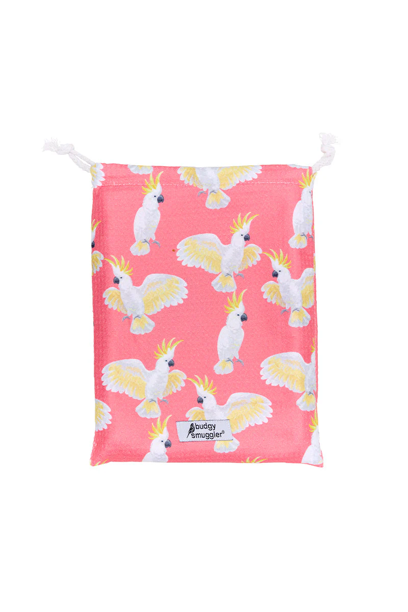 Double Sided Towel in Cockatoo | Small Logo - Image 2