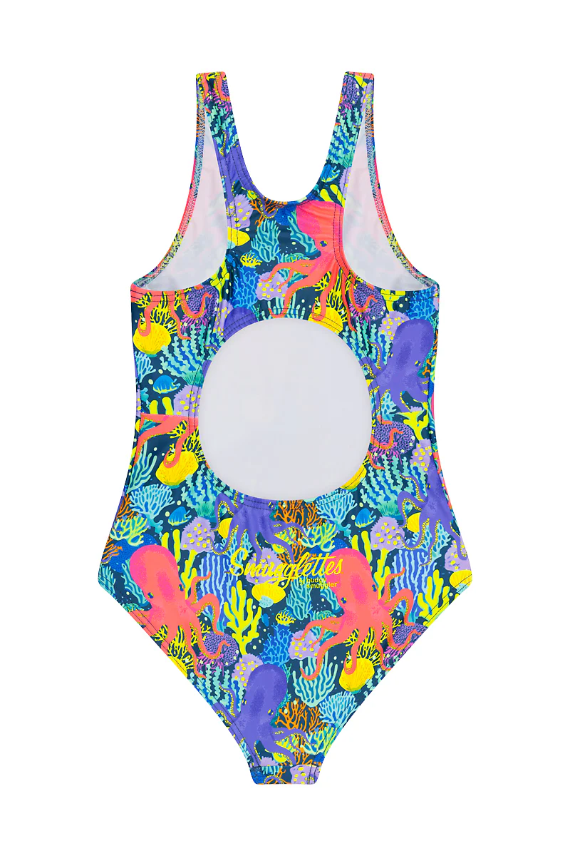 Girls One Piece in Coral Reef - Image 2