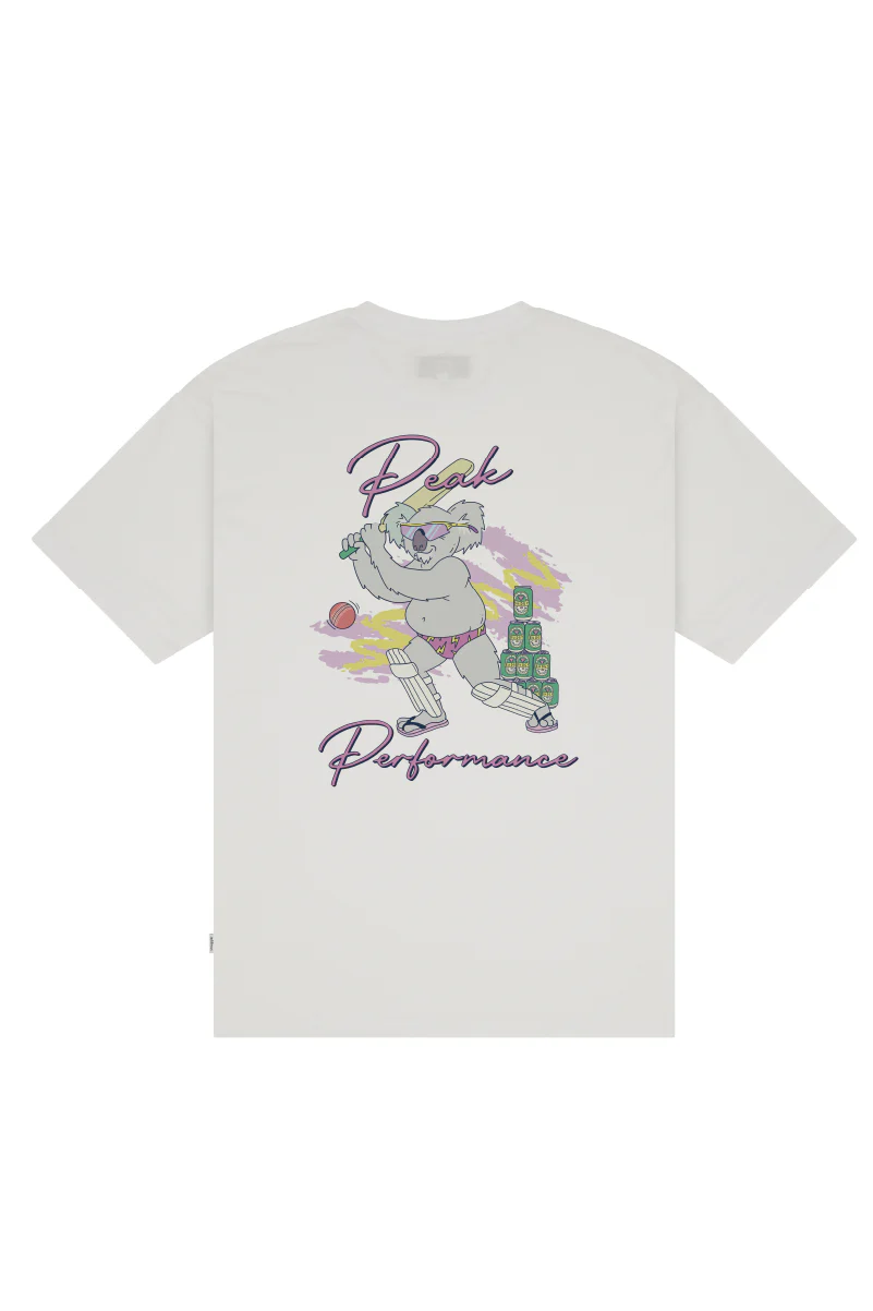 Lightweight White Tee with Peak Performance