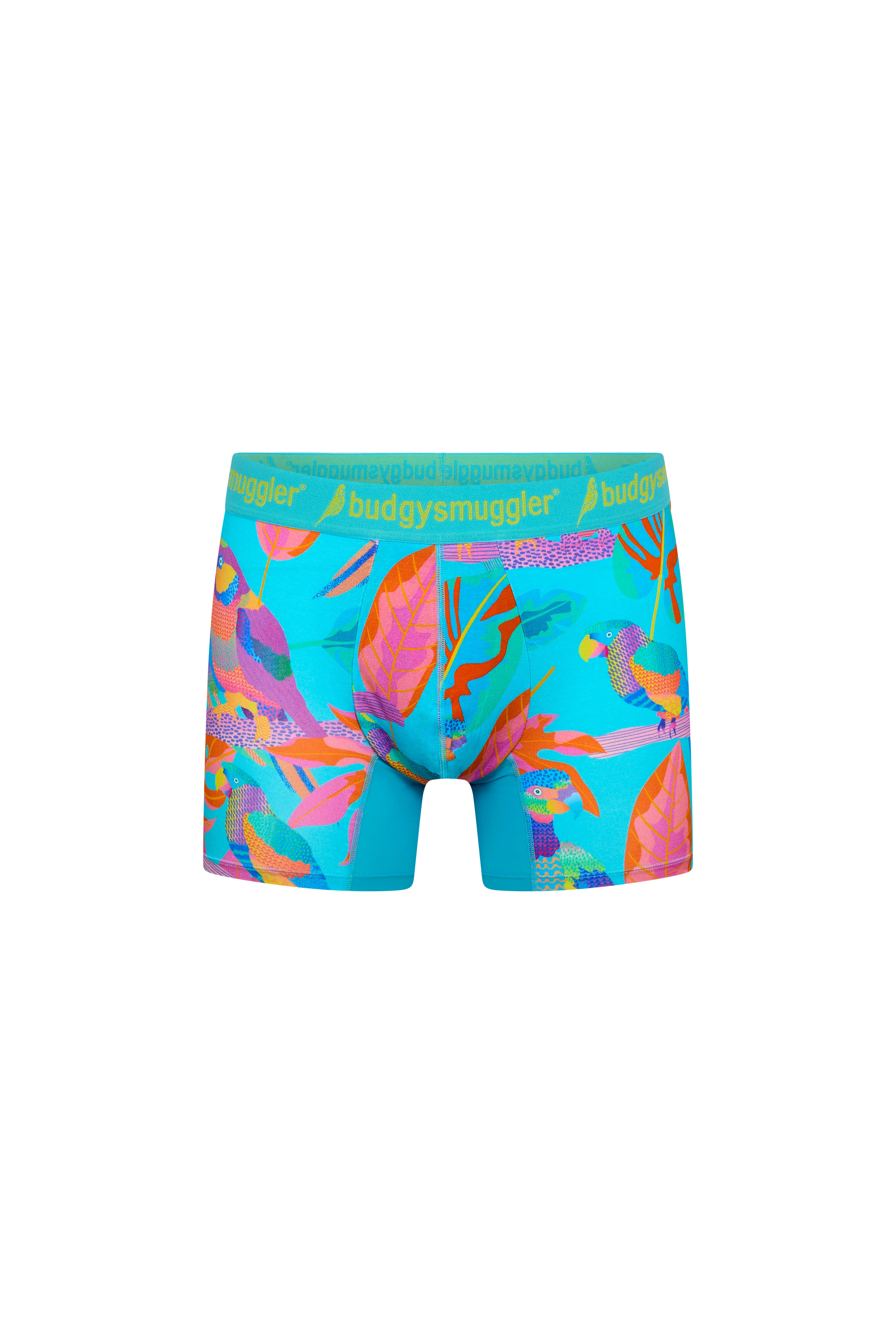 Men's Underwear Trunks in Techno Parrots - Image 3