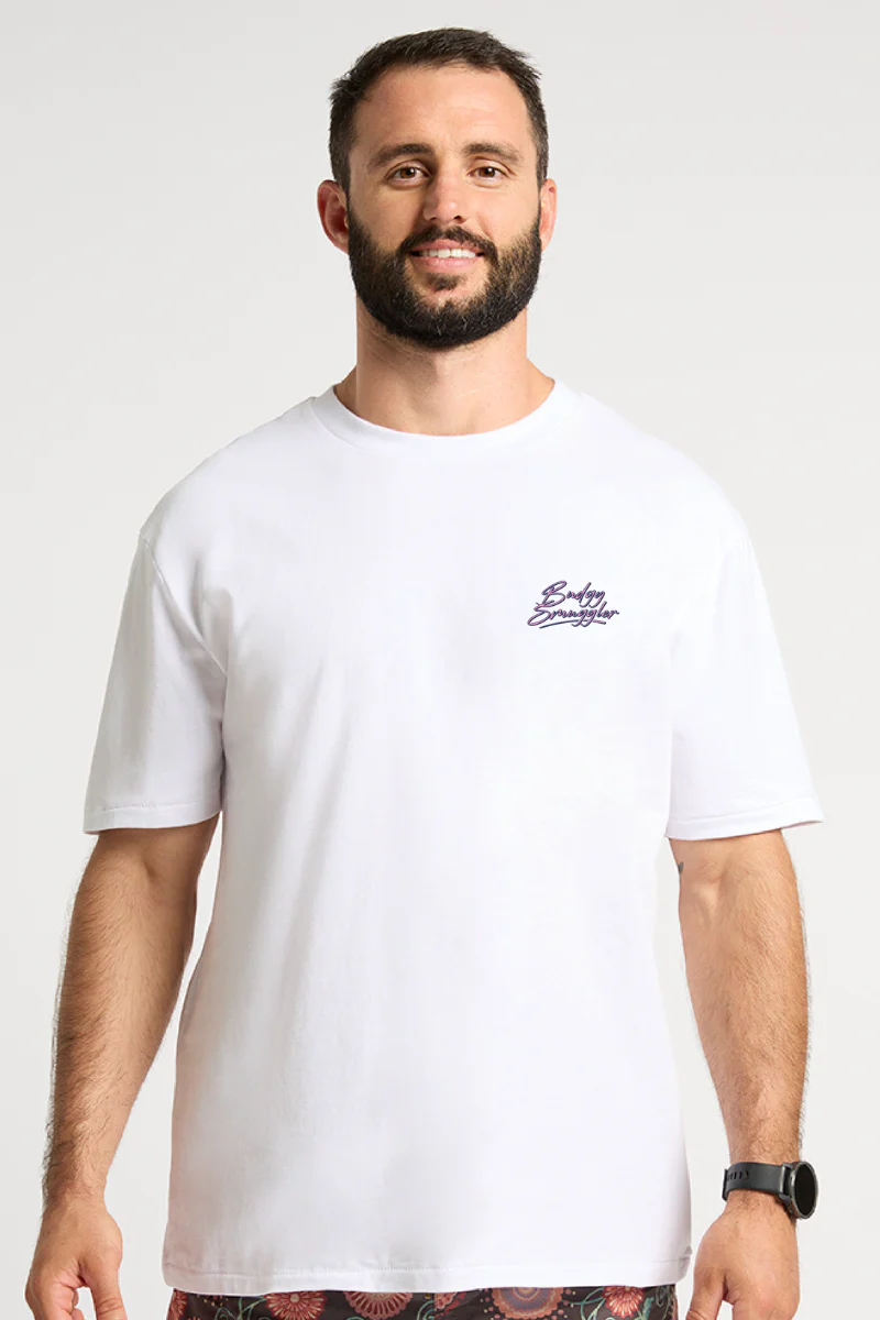 White Tee with Peak Performance - Image 2